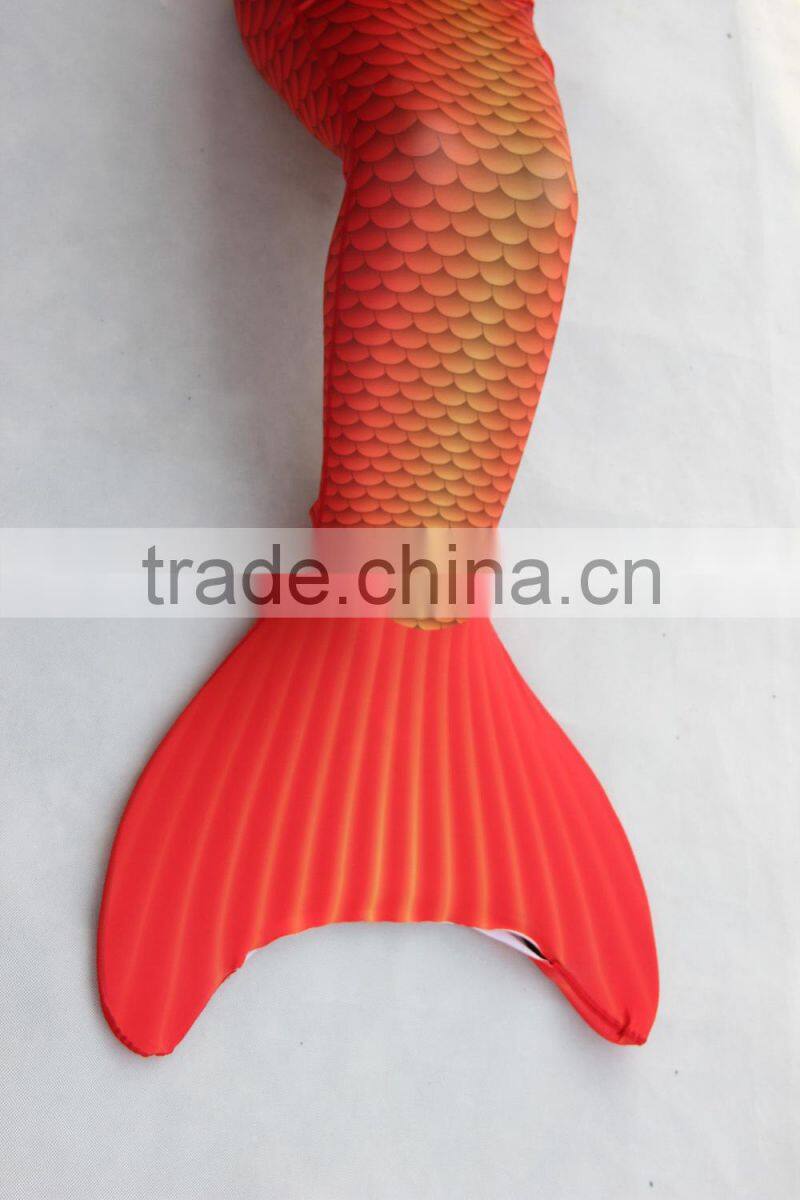 Spandex Lycra Girls Swimwear mermaid's tail