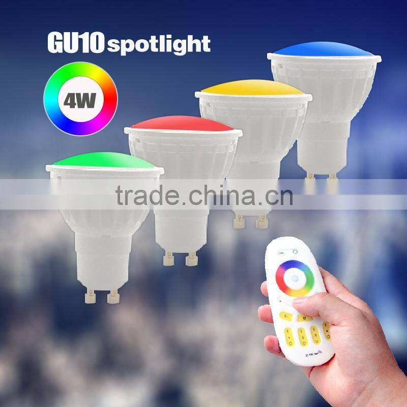 2.4G wifi 4W GU10 rgbw led Spotlight