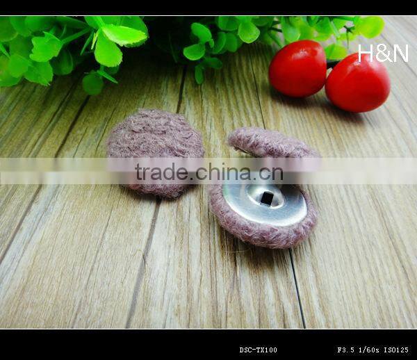 custom hand sewing satin fabric covered buttons