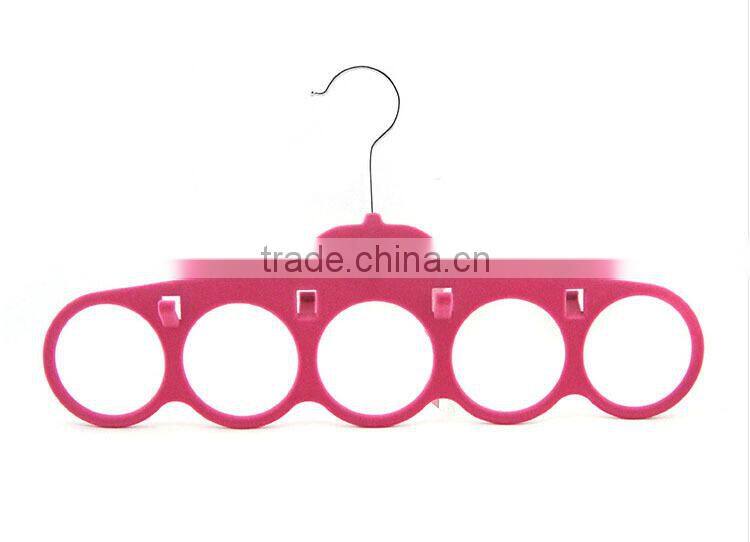 Velvet Hanging Accessory Organizer ,Scarf Tie Hanger Rack