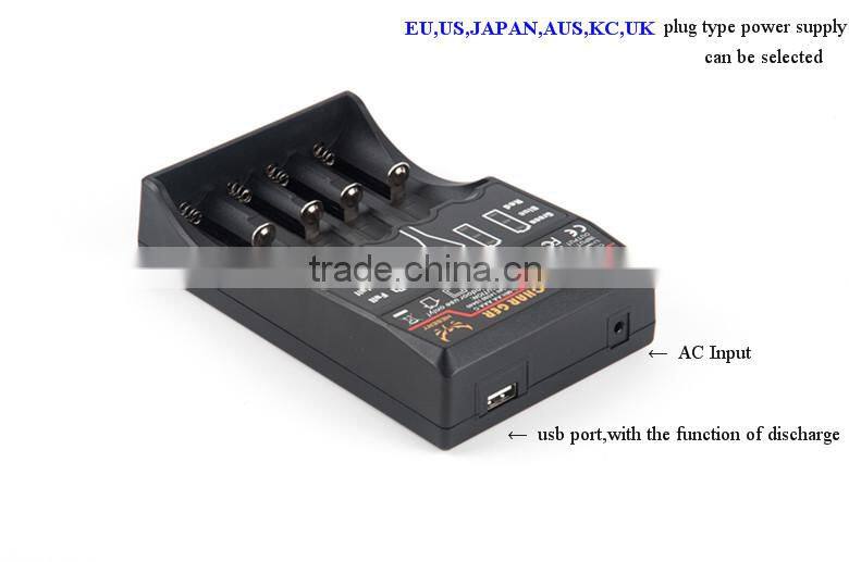HXY arrival 4 bay Universal battery charger for Ni-CAD Ni-MH Li-ion batteries
