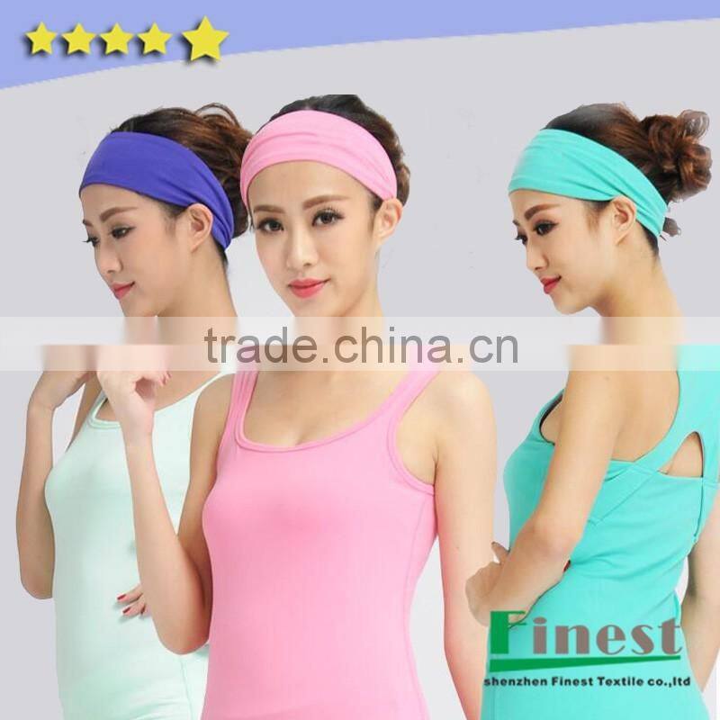 Elastic cotton headbands, custom colourful sweat headbands