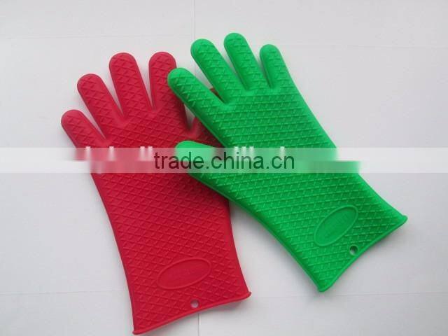 5 Fingers Oven Mitts Silicone Gloves Set Of 2