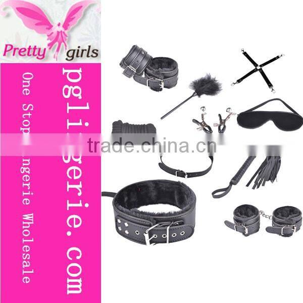 Wholes sexy leather sex toys,adult game sex tool set