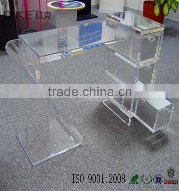 new design excellent quality transparent acrylic table