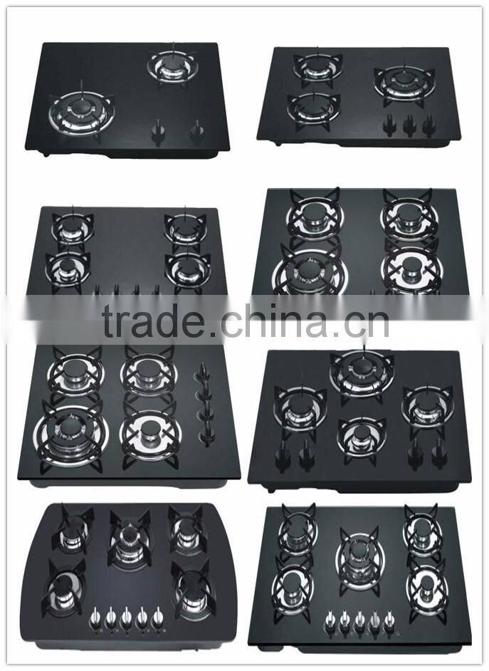 high quality stainless steel panel portable 5 burner gas stove/gas cooker