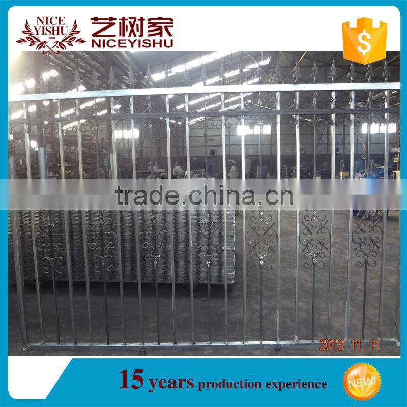 Cheap wrought iron fencing panels and metal fence gates for sale