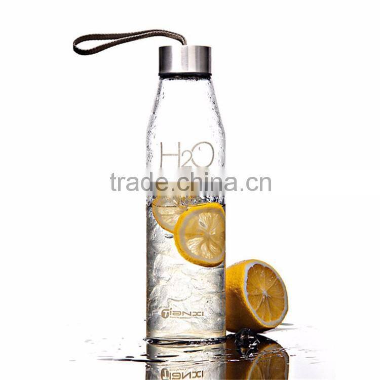Cosmetic Joyshaker Glass Water Bottle With Infuser