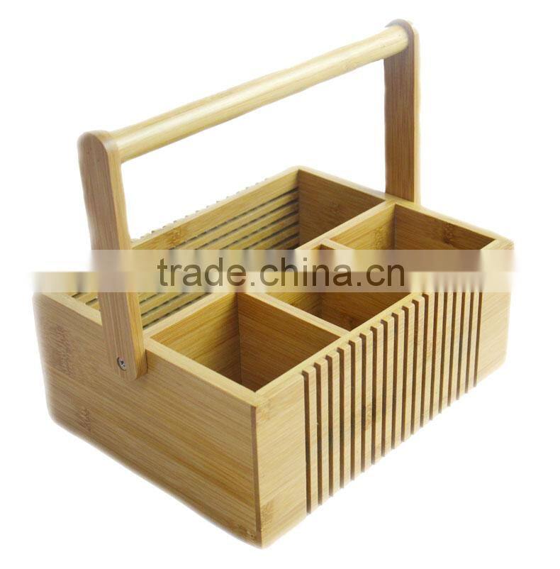 DT002 Special Bamboo Lattice Flatware Caddy/Cutlery and Utensil Holder