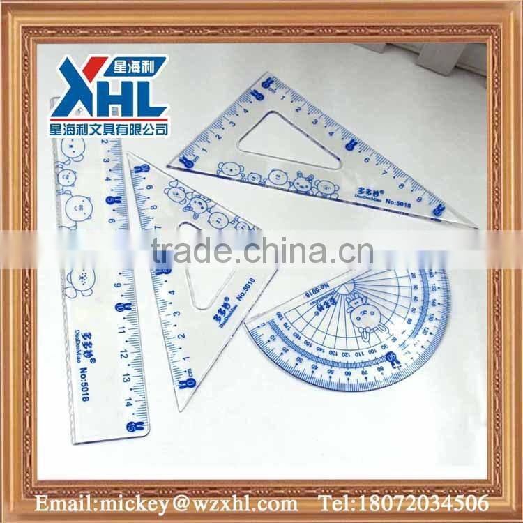 newest custom design plastic fashion design ruler plastic ruler