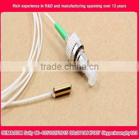 2 M Single Fiber 850nm C-lends Gold-plated Tube Premium Fiber Collimator 5mm WD 250um fiber optic collimator OEM factory