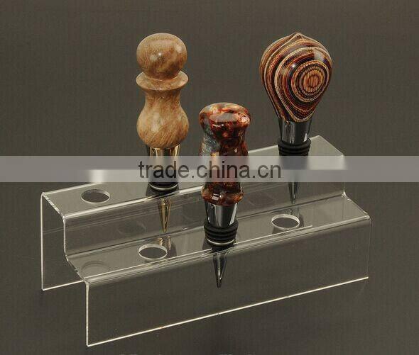 Custom acrylic wine stopper display holder