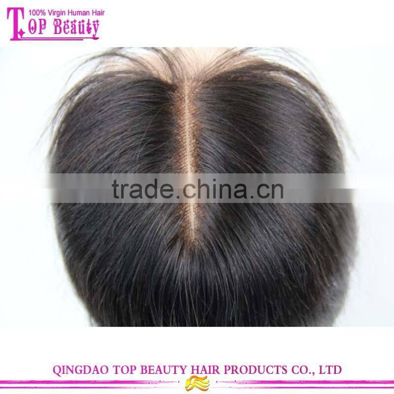 New arrival 100% virgin unprocessed brazilian 3 part silk base lace closure with baby hairs
