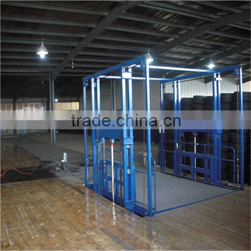 factory supply guide rail chain cargo lift