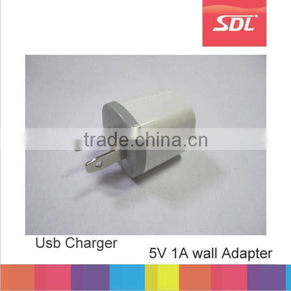 New US USB AC Power Adapter Wall Charger Plug single port for iphone 4 4s 5 5s travel charger for Samsung Galaxy