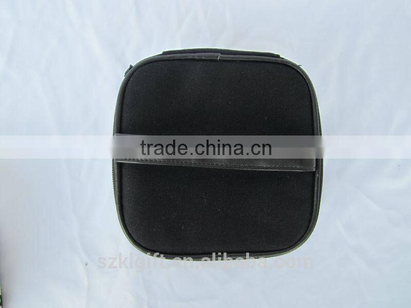 OEM fashion zip lock canvas toiletry bag