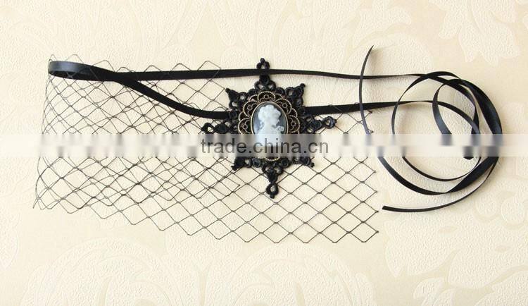 MYLOVE custom halloween mask sexy black net mask with snow flake MLMJ38