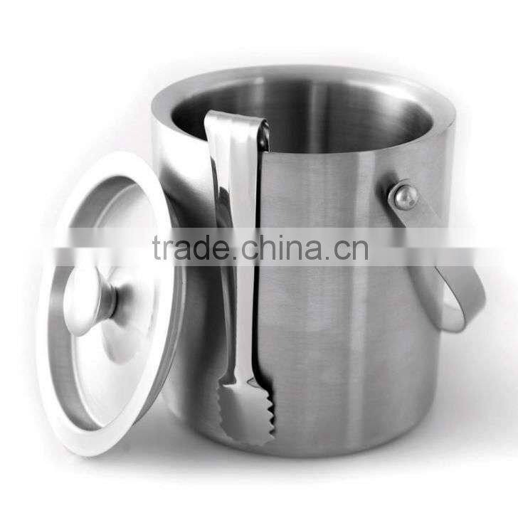750ml plastic stainless steel wine cooler ice bucket