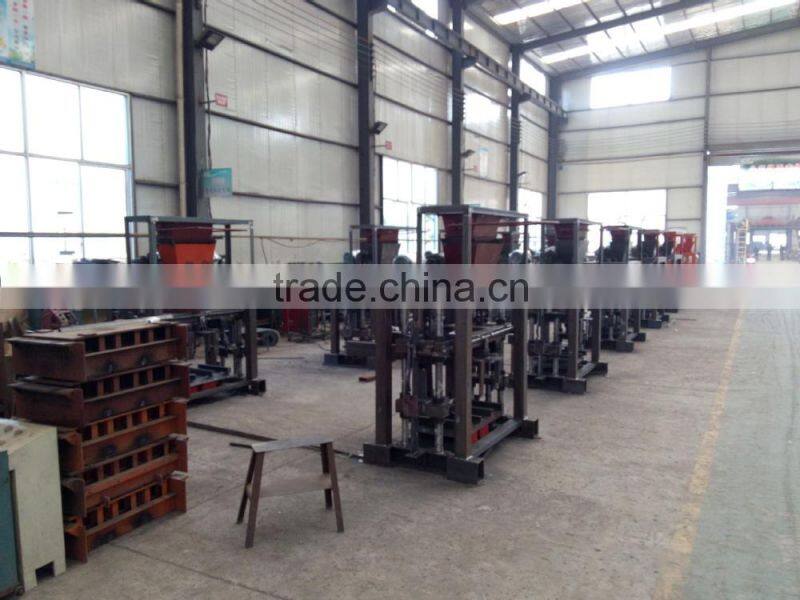 small business for QT40-1manual hollow block maker 3000 pieces / 8hours
