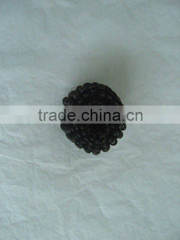 High quality synthetic black and brown deep wavy hair weave