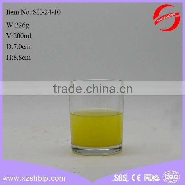 Beautiful glass abs tube cup Japan 200ml