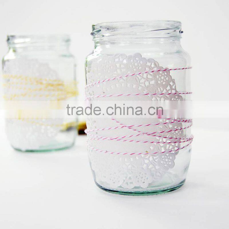 Red and White Bakers Twine 240 Yards 100% Cotton 240yards Cotton Bakers Twine Spool String Cord Ribbon Gift Wrapping Packaging