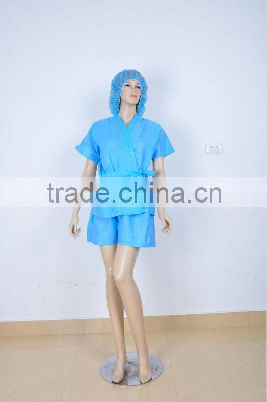 non-woven disposable two pcs coverall
