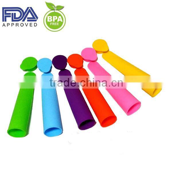 BPA Free Colorful Silicone Ice Pop Maker/Silicone Ice Maker