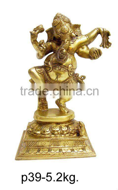 brass ganesha statue