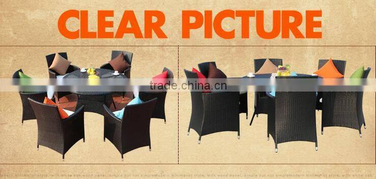 New Style High Quality Old Europe Style Synthetic Rattan Garden Furniture Table Set