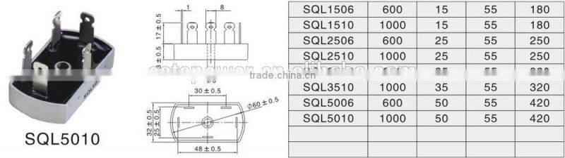 SQL5010 three-phase bridge rectifier SQL1510 SQL2506 SQL3510 SQL5006