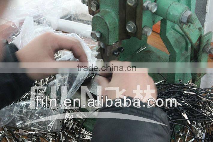 colourful iron battery alligator clip with wire