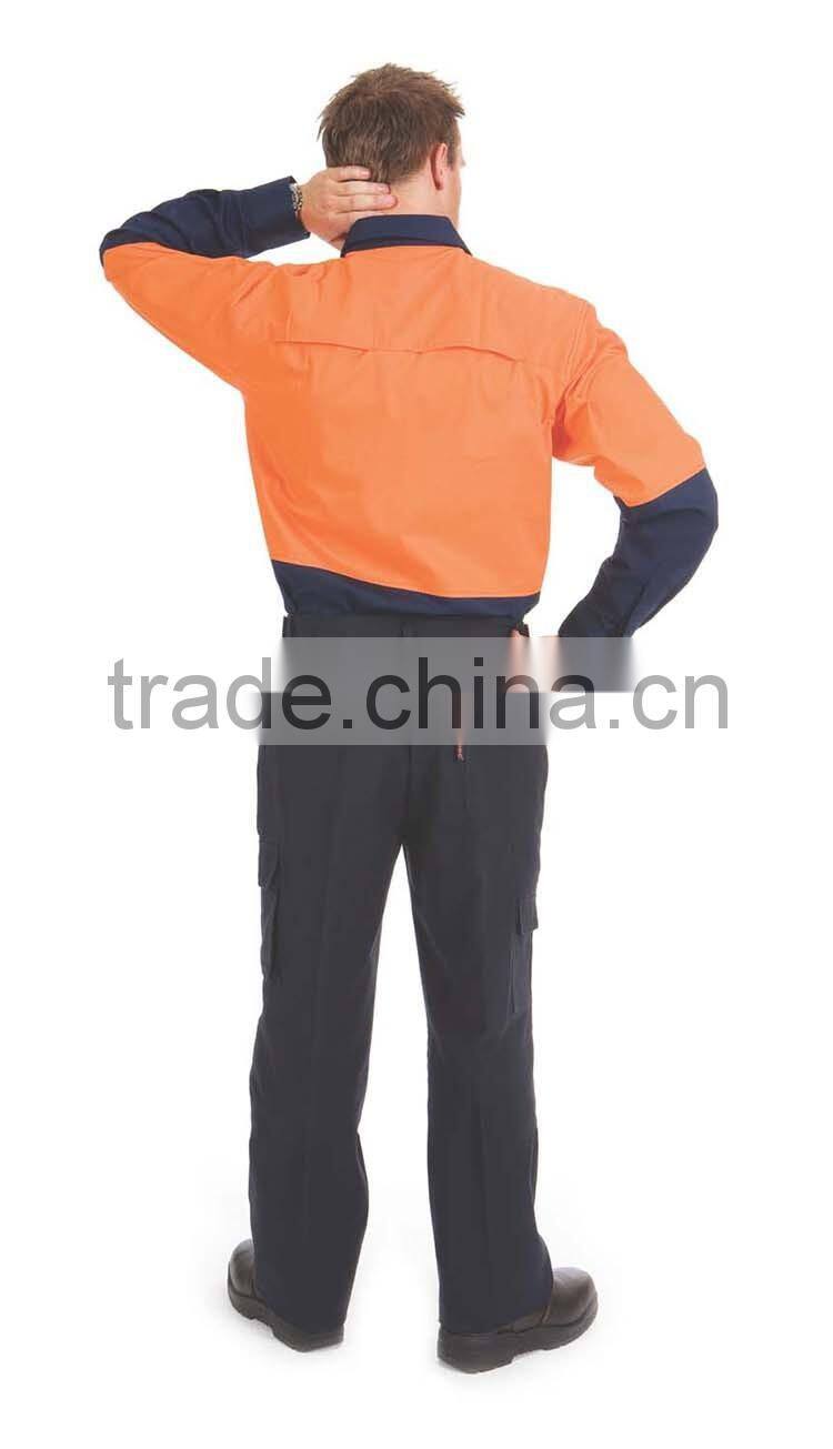 Waterproof Oil Repellent Uniform Professional Denim Work Shirt