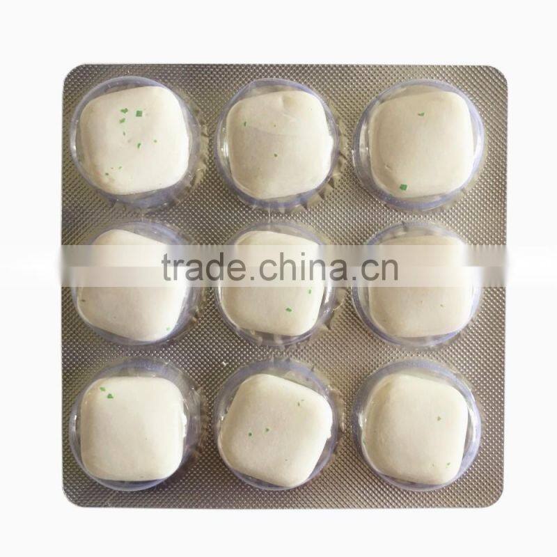 Square Shape Coated Center Filled Bubble Gum