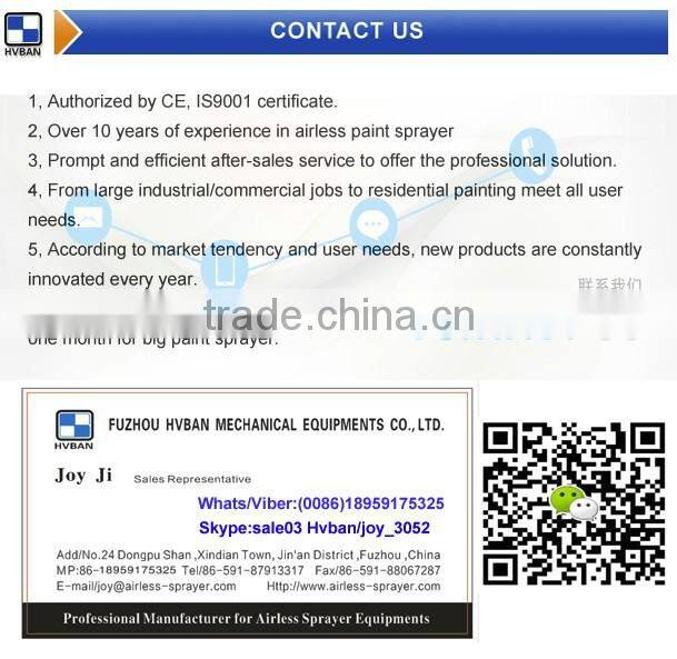 HB740 Electric HIGH PRESSURE Airless Sprayer with piston pump FOR AIRLESS GUN AND TIP