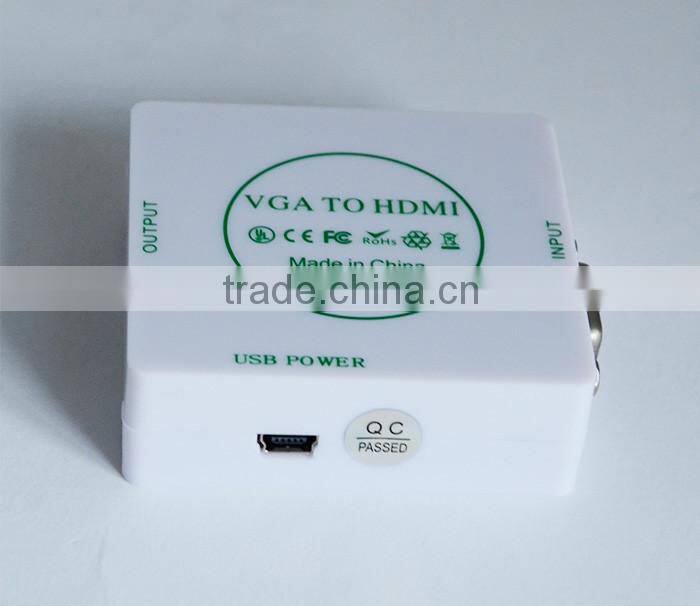 DC 5V USB power Supply Full HD Micro VGA TO HDMI Converter Box