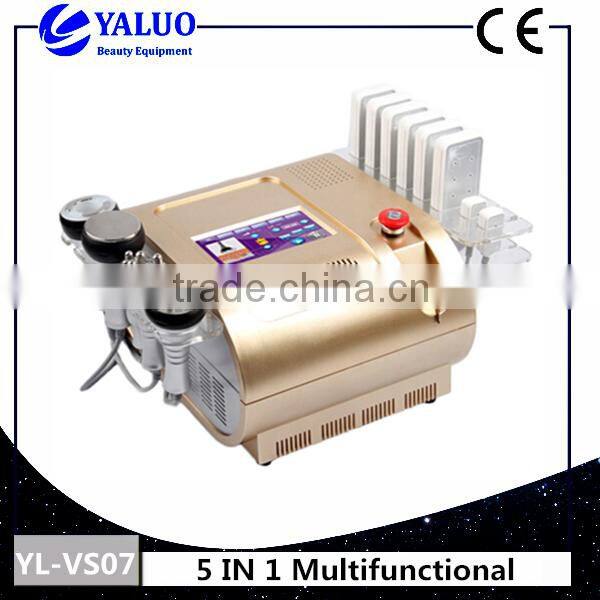 5 IN 1 Cavitation Vacuum RF Laser weight loss and face lift machine with CE Standard