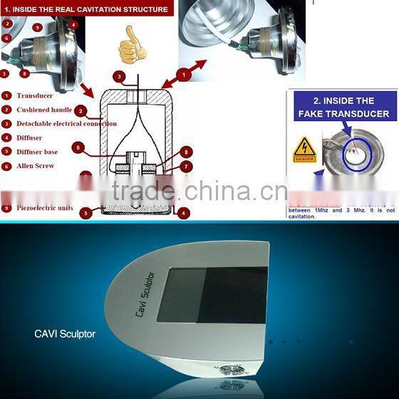 Body slimming beauty equipment-flat cavitation and focus cavitation