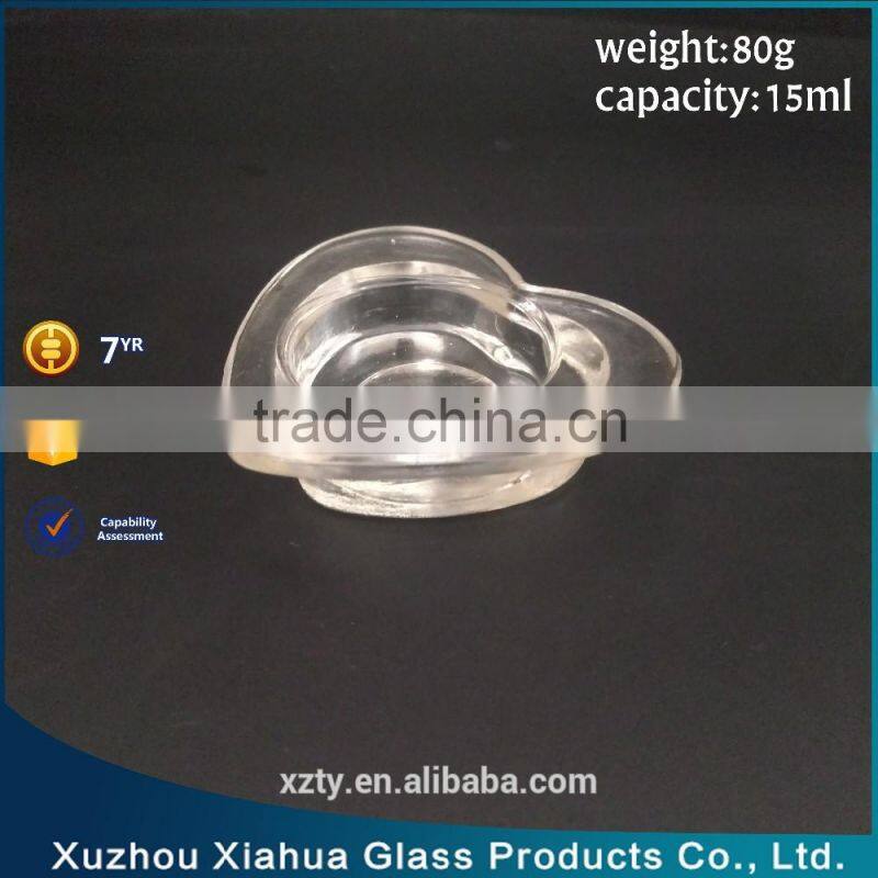 heart shape glass votive candle holder