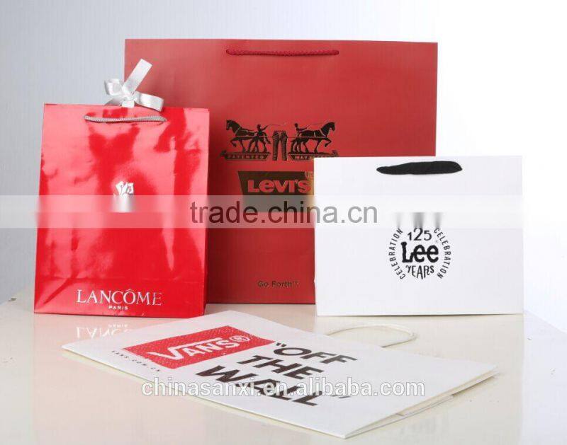 Documents carry paper bag, twisted handle paper carrier bag for documents