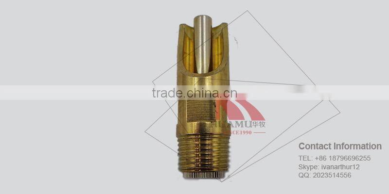 stainless steel pig water nipple in gold 64*22 mm