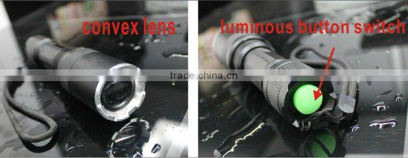 Aluminum t6 flashlight power aluminum telescopic zoom flashlight torch flash light