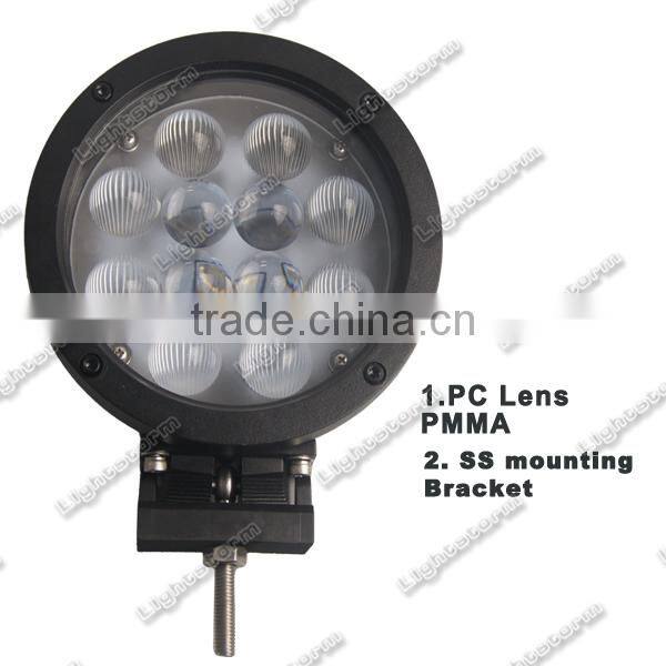 Car accessory unique design 4x4 fog lights 60w with 12 leds and CE certification