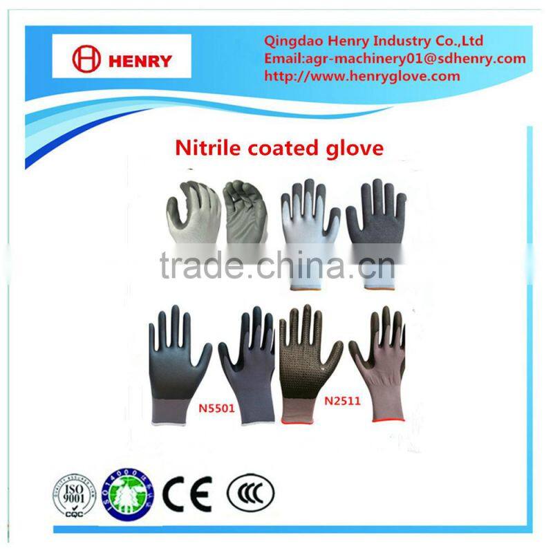 Nitrile coated glove