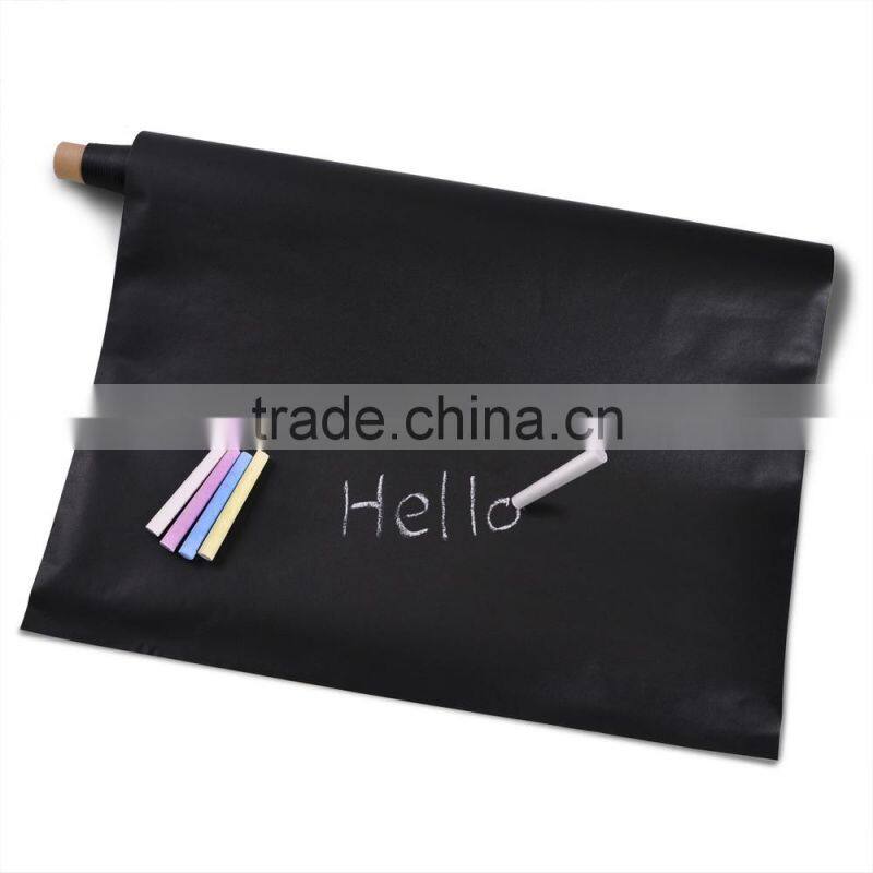 High Quality 45x200cm Blackboard Wall Sticker Chalkboard Decal Chalk Board with 5 Free Chalks