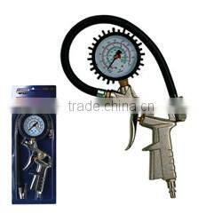 Easy operating auto tire inflating gun with pressure gauge TG-7
