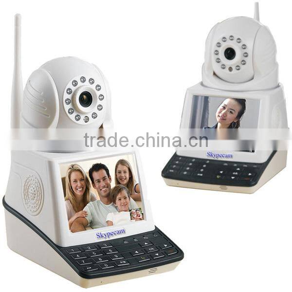 Skypecam Multi-function IR-Cut Night Vision 10m Dome P2P Network Wireless Security IP Camera/ Wifi Camera