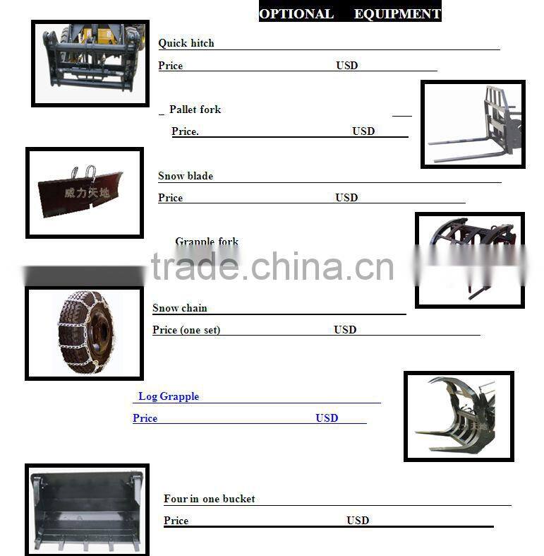mini loader ZL16F with ce