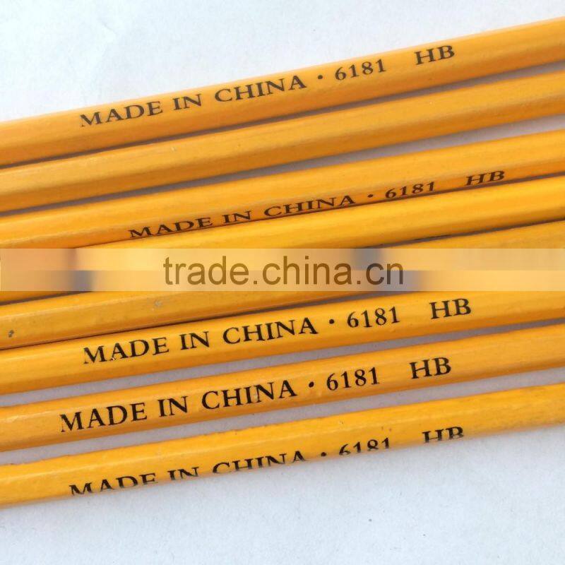 Wooden cheap wholesale pencils with eraser from chinese factory