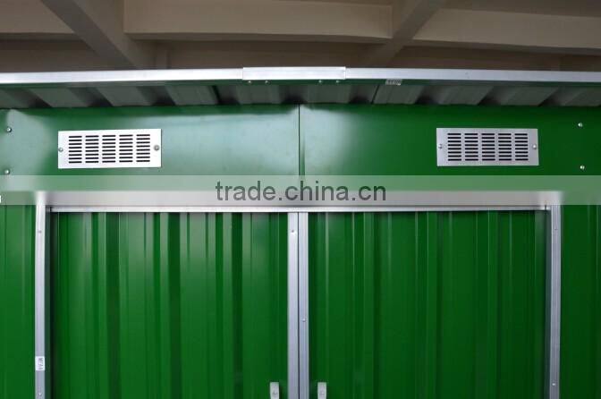 movable metal garden house for tools storage